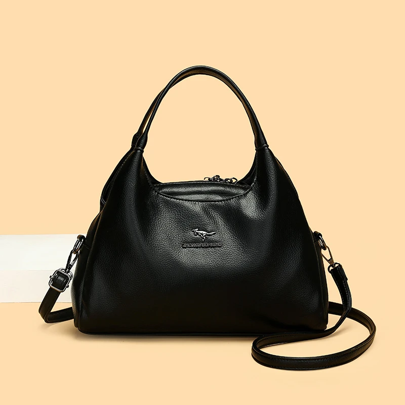 

Fashionable Vintage Shoulder Bag For Women Minimalist Leather Diaper Bag Large Capacity Elegant Crossbody Tote Unique Design