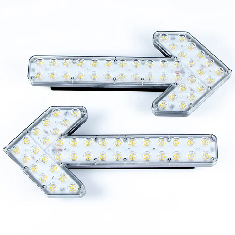 LED Arrow Light Flashing Warning Guide Lights for emergency or works vehicles