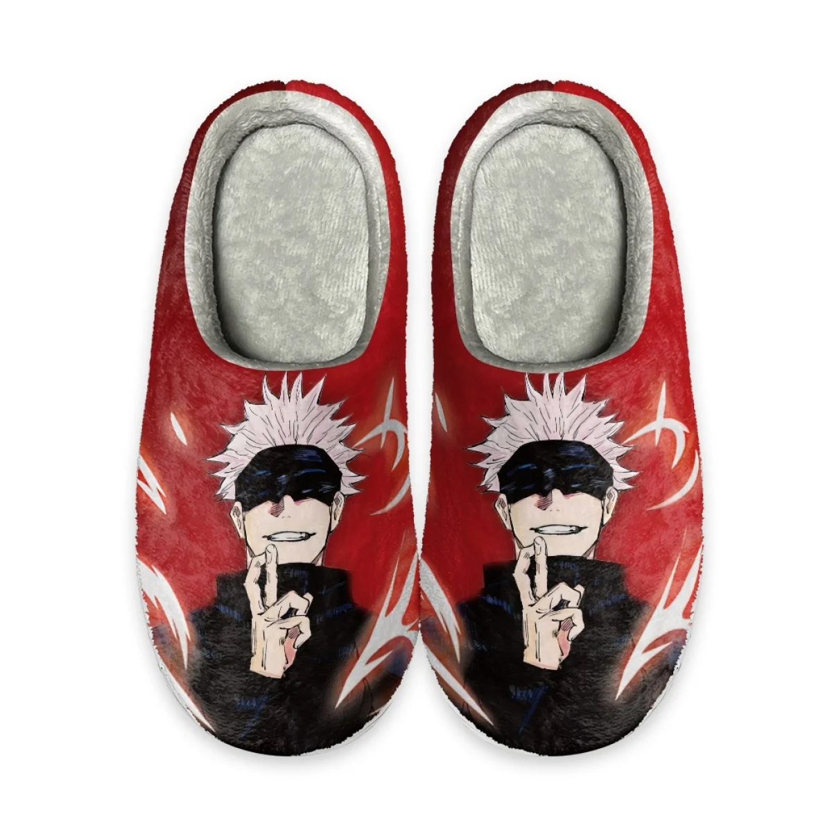 Cartoon Japan Anime Design Women's Home Cotton Slippers Casual Slip-on Loafers Indoor Bedroom Soft Slides Autumn Winter Sandales