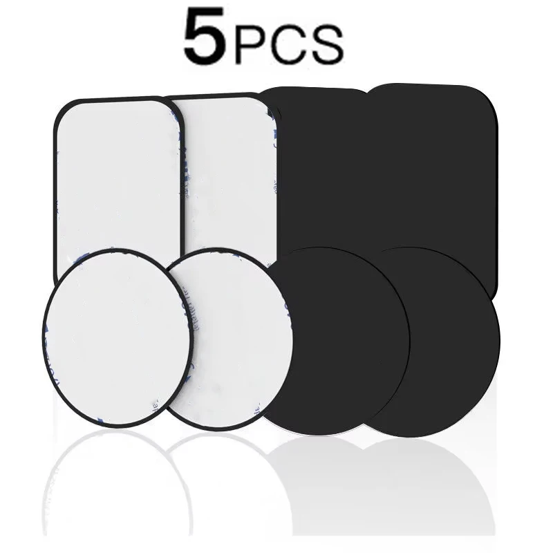 

1-5pcs Thin Metal Plate Disk For Magnetic Car Phone Holder Iron Sheet Sticker Disk For Magnet Tablet Phone Car Stand Mount Round