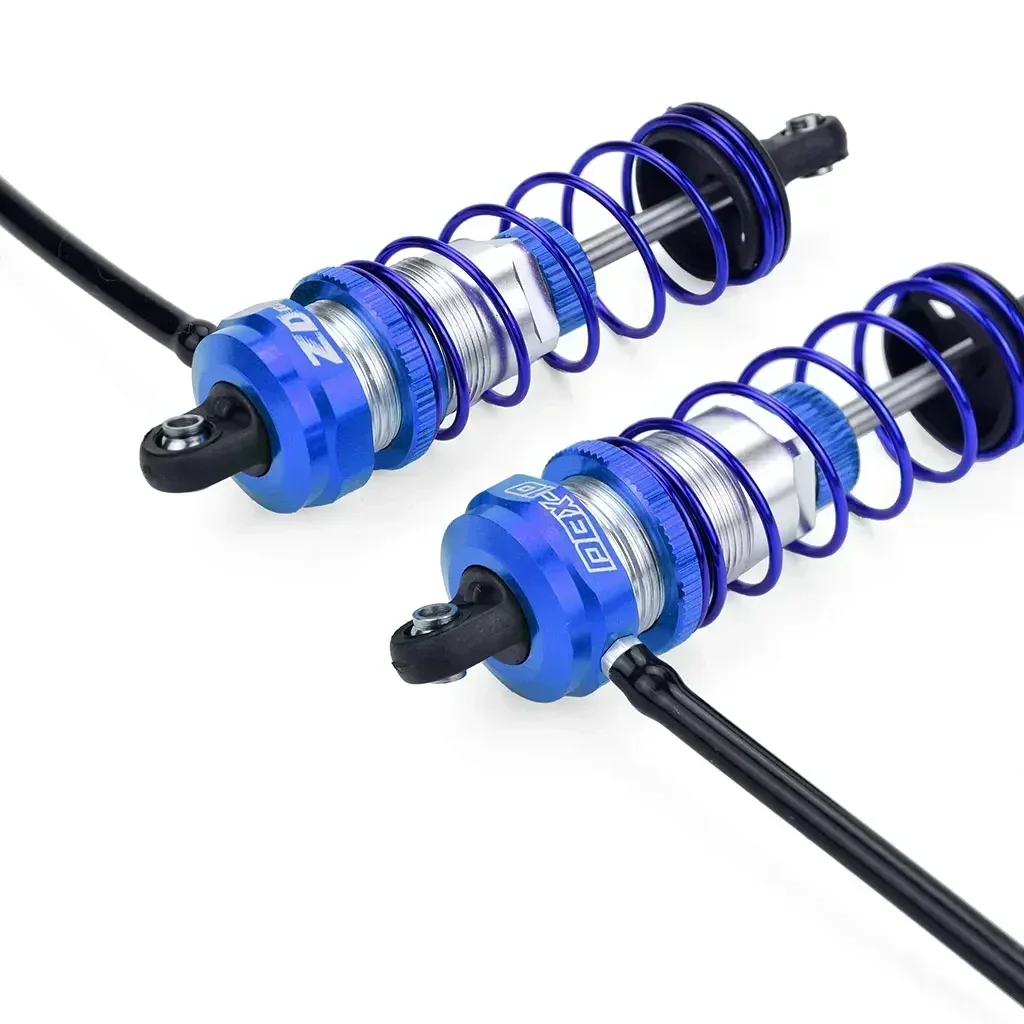 Amortiguador ajustable de aceite ZD Racing, suspensión de amortiguador trasero de 92mm y 105mm para piezas de coche de control remoto 1/10, camión Crawler Axial TRX4
