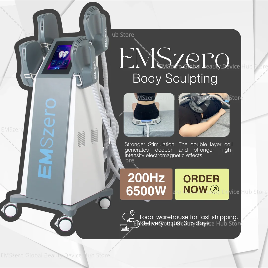 

EMSZero Machine 15 Tesla Professional 6500w NEO Body Slimming EMS Electromagnetic Stimulate Muscle Buttock Toning