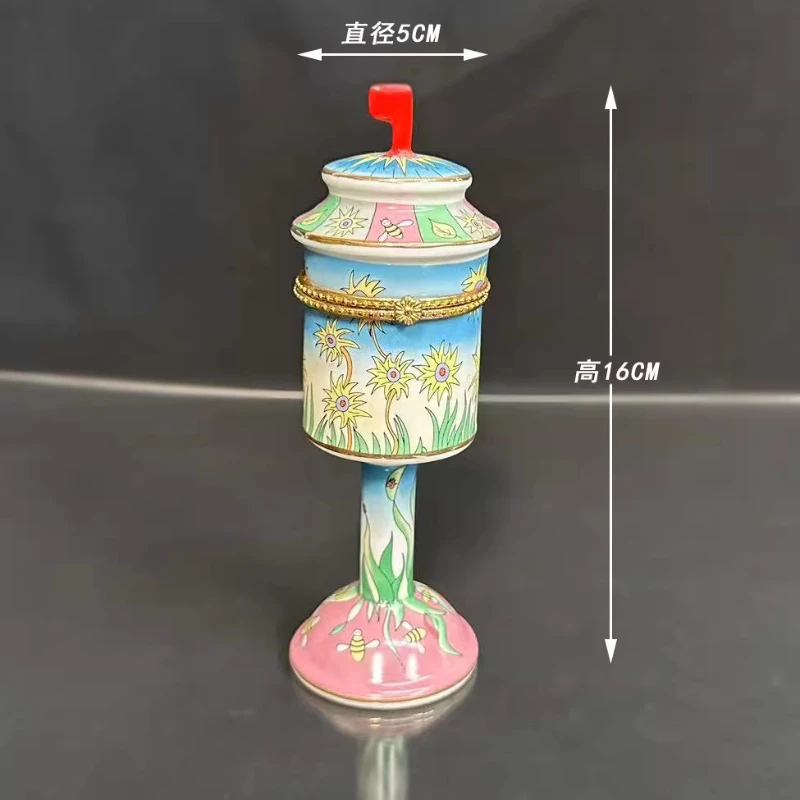 

Ceramic creative small mailbox desktop small ornament