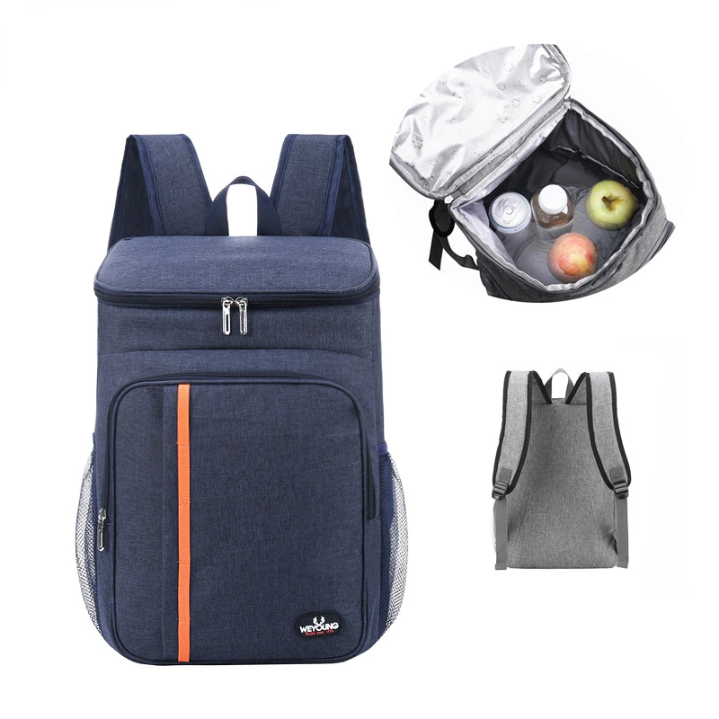 Thermal Backpack Waterproof Thickened Cooler Bag 20L Large Insulated Food Grade PEVA Family School Picnic Refrigerator Lunch Bag