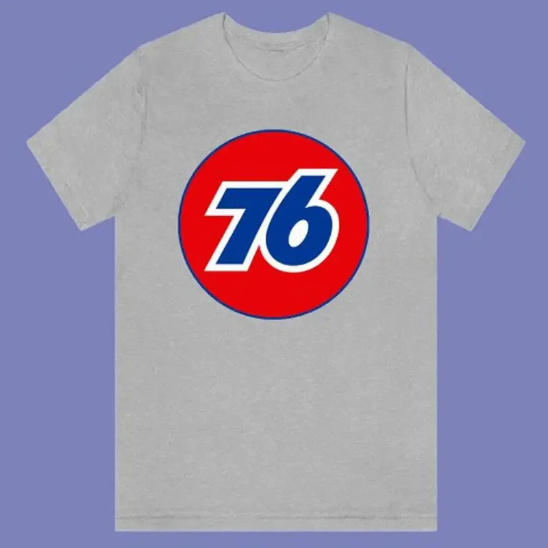 76 Petrol Company Men's Grey T-shirt Size S-3XL