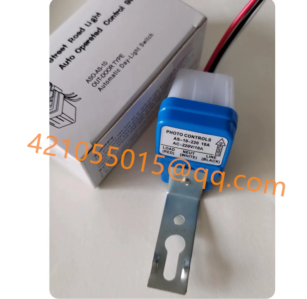5 pieces, waterproof street lamp controller, automatic street lamp AS-10 light control switch, rainproof induction switch 220V
