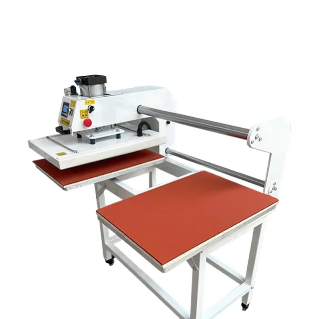 Two Station Sublimation Heat Transfer Machine Dual Working Table Heat Press for T-shirt Textile Garment Custom Printing CE