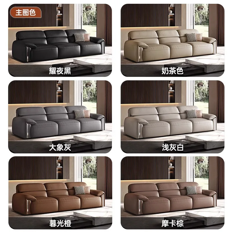 Sofa kulit sapi lapis pertama telinga gajah