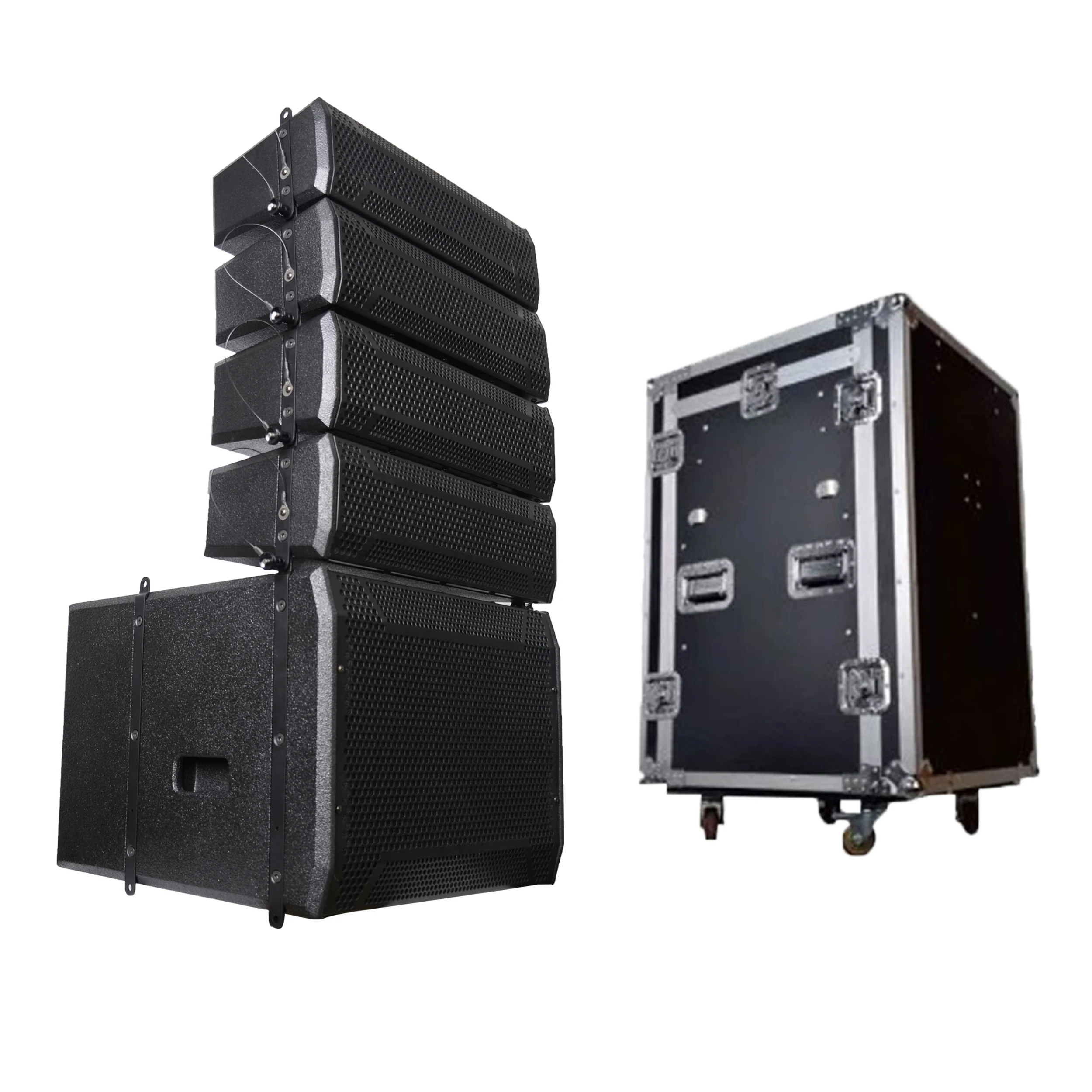 

DASN LA615D3-KIT 1300W Powered Speaker Active Concert Stage Line Array Speaker Sound System