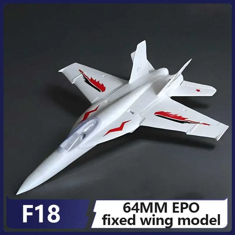 

F18 64 Channel Fighter Aircraft Model Simulation Aircraft Epo Fixed Wing Remote Control Electric Assembly Toy