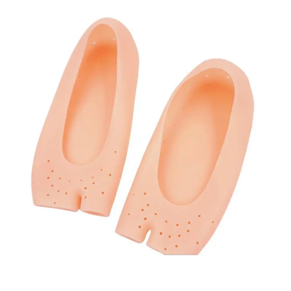 Soft Anti Dryness Moisture Sole Pedicure Tool Open Toe Foot Care Heels Shoes Insole Moisturizing Gel Socks Fish Mouth Socks