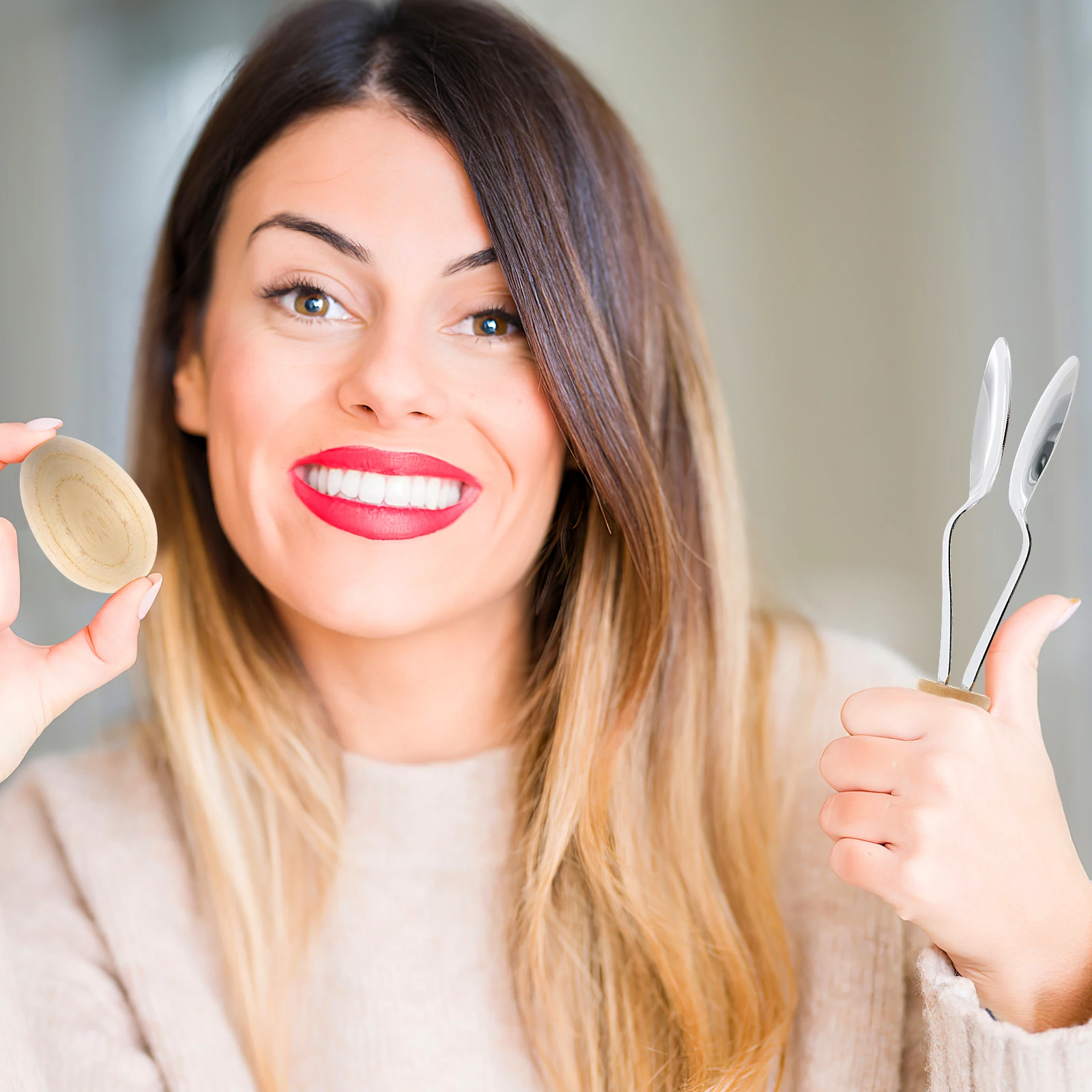 

1Set Music Spoon Shaker Set Traditional Folk Instruments for Kids Percussion Rhythm Exercise Egg Shakers Wooden Handle Metal