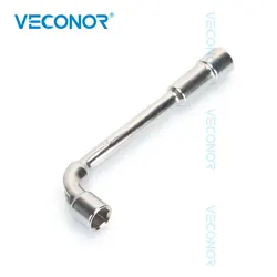 12mm L Type Angled Socket Wrench Spanner With Thru Hole, Chome Vanadium