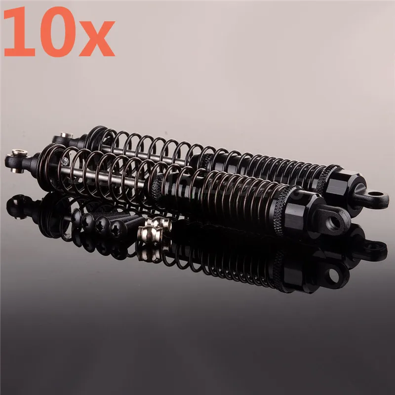 

10Pcs RC Car Aluminum Front Shock Absorber For 1/10 Scale Models Remote Control Car Crawler AXIAL SCX10 Yeti Rock Racer AX90026