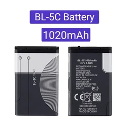 BL-5C Phone Battery акамулятор For Broadcast radio / Nokia 1100 1110 1200 1208 1280 1600 2600 2700 3100 3110 5130 6230 6230i N70