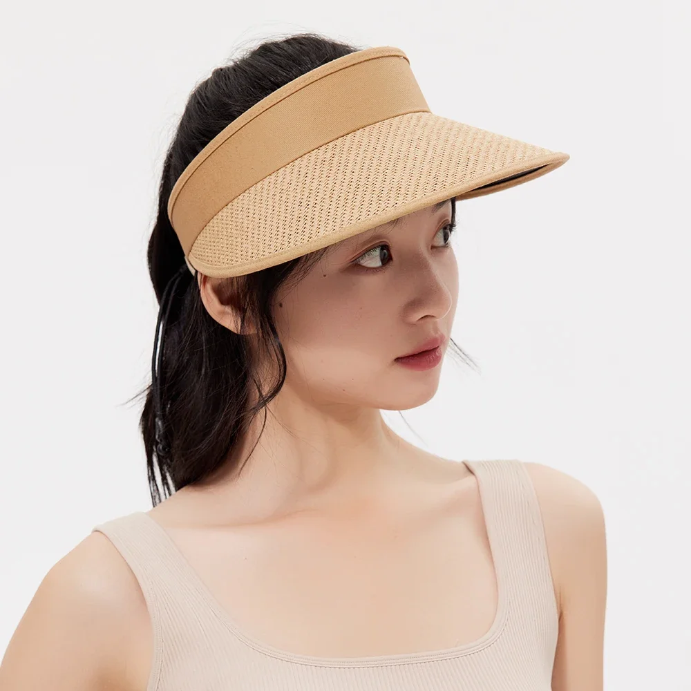 OhSunny Women Summer UV Protection Straw Hat Sunhats Wide Brim for Woman  Beach Travel UPF50+ Sun Protctive Caps