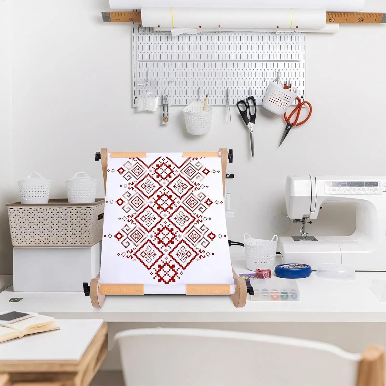 

Подставка для вышивания, деревянный регулируемый держатель для вышивания, швейные аксессуары для рукоделия, столы для вышивания, стулья для вязания крючком