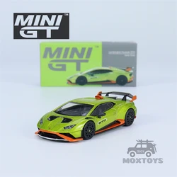 MINI GT 1:64 Huracan STO Verde Citrea LHD Diecast Model Car