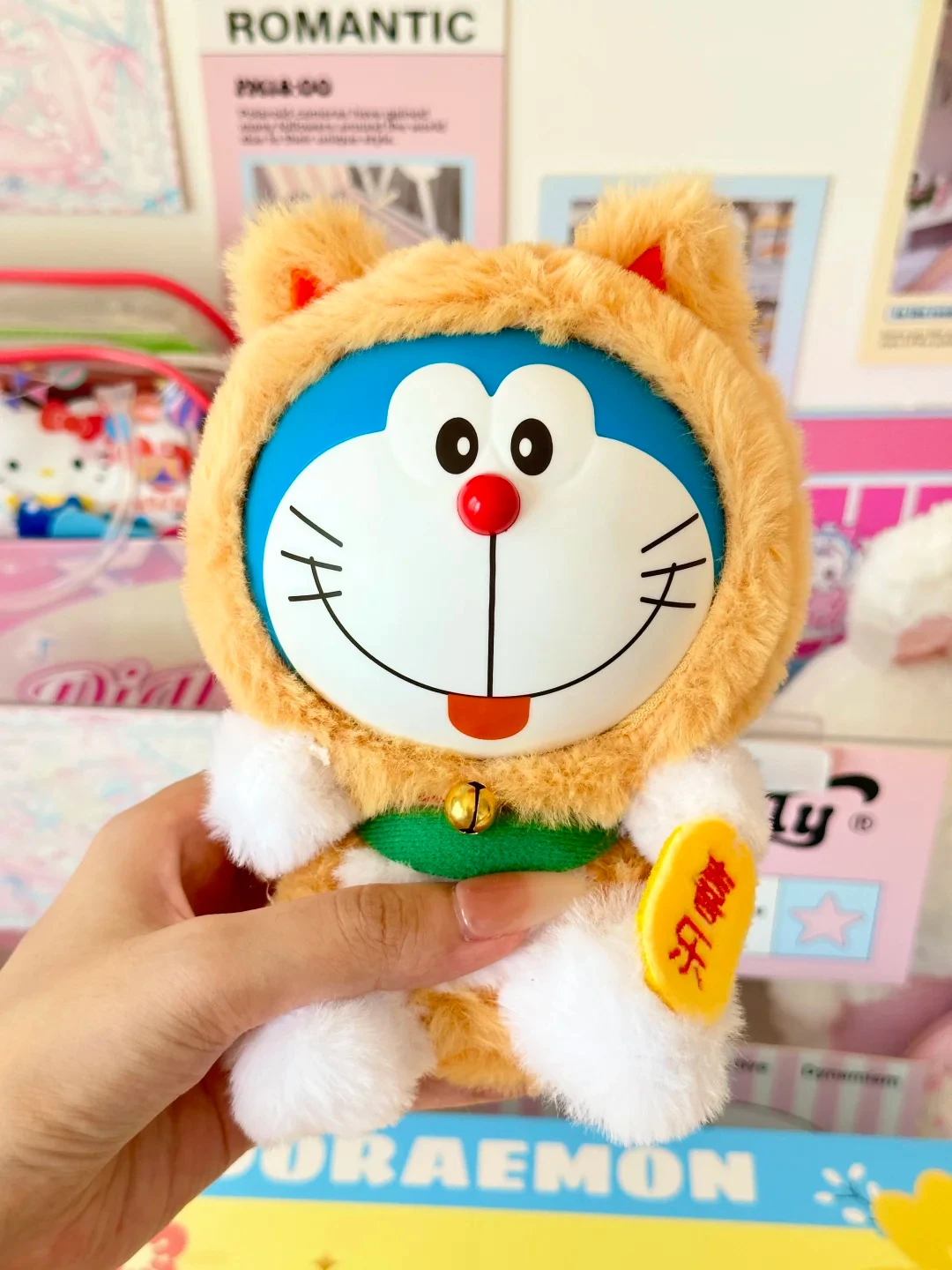 本物のドラえもん願い招き猫ぬいぐるみブラインドボックストレンディな