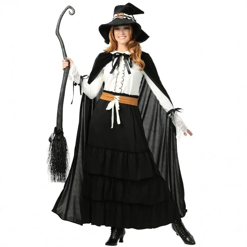 

Magic Witch Cloak Evil Witch Costume Accessory for Adult Role-playing Halloween Stage Performance Clothing