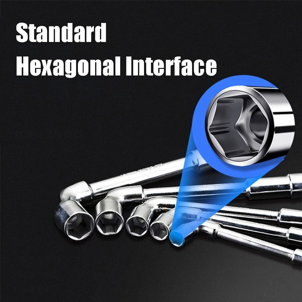 Car Tire Repair Tool Wrench Auto L-shaped Pipe Socket Wrench Car Repair Tool Shaped Hexagonal Spanner Hand Tool