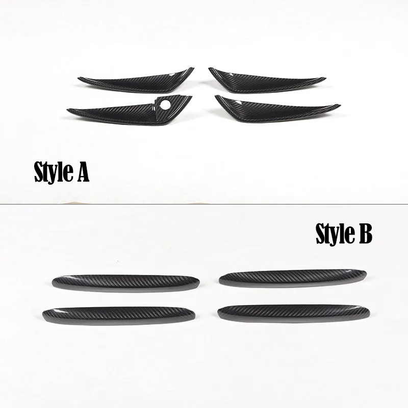 Real Carbon Fiber For Alfa Romeo 159/Brera/Spider 2004-2011 Car Exterior Door Bowl Door Handle Decoration Cover Car Accessories
