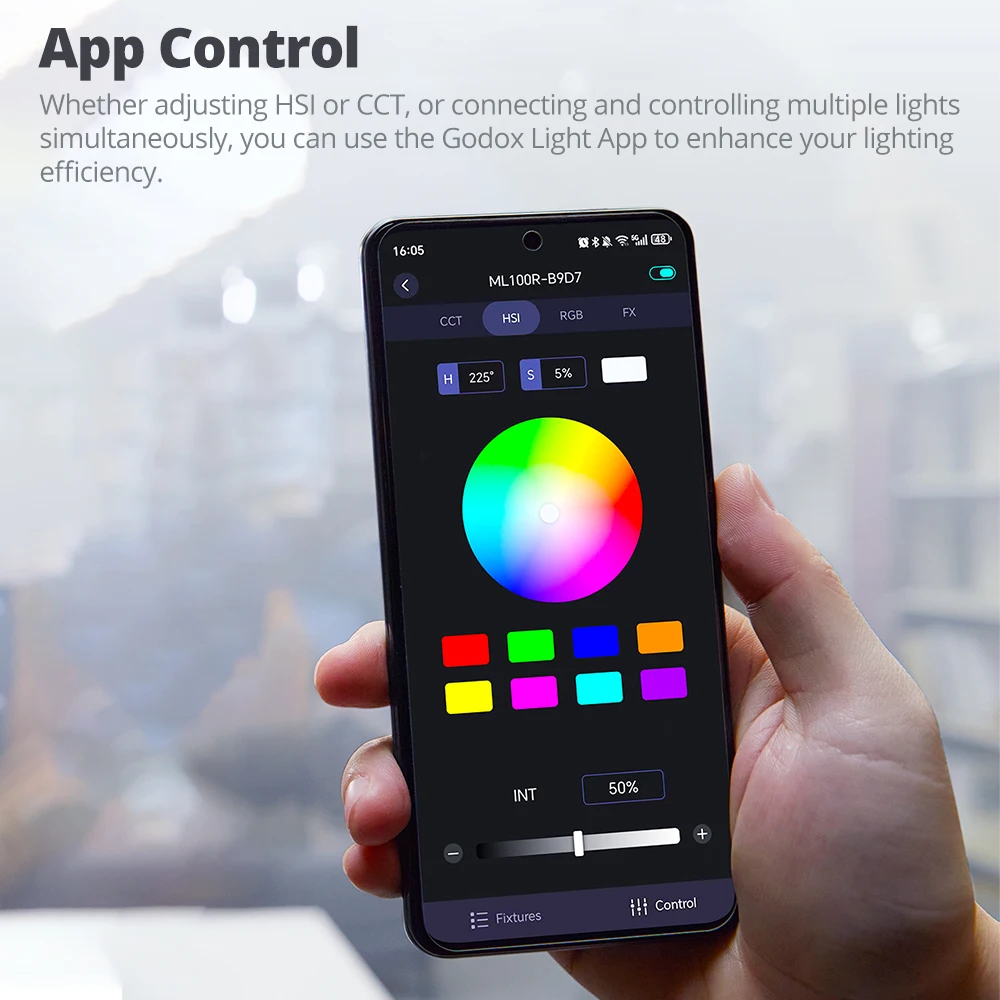 Godox ML100 ML100R Full Color LED Video Light 1800K-10000K Portable RGB Pocket Fill Light for Camera Outdoor Photography Live