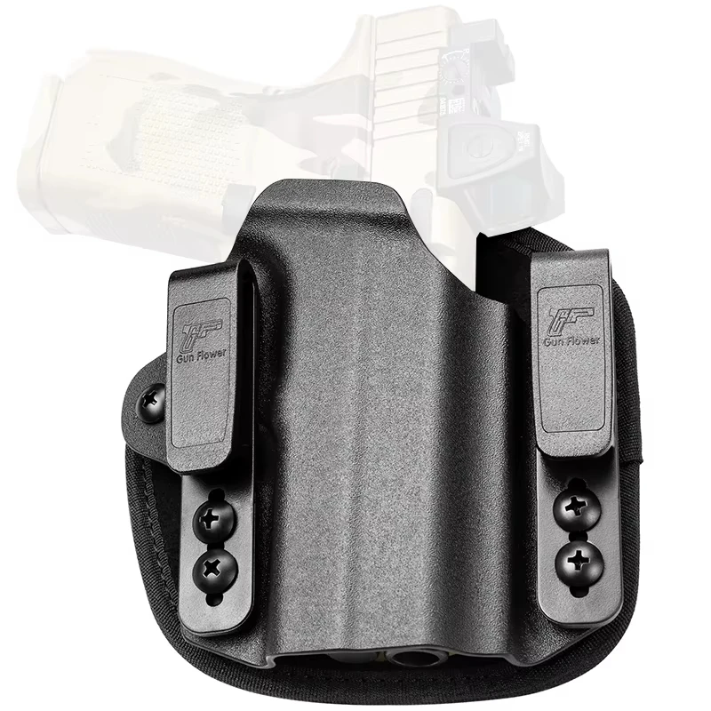 

Gun&Flower Kydex and Nylon Hybrid Universal for G19 G17 M&P Shield and Similar Right and Left Hand Universal Holster