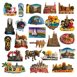 Europe Spain 3D Refrigerator Magnet Tourist Souvenirs Stickers,Home & Kitchen Decoration Fridge Magnet Message Sticker