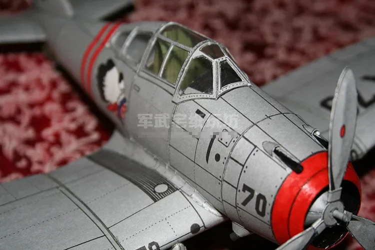 1:33 Scale US Seversky P-35 Fighter เครื่องบิน DIY การ์ดกระดาษชุดปริศนาทําด้วยมือของเล่น DIY