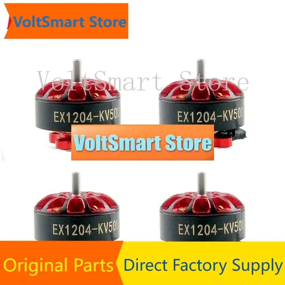 VoltSHappymodel 4PCS EX1204 5000KV 6500KV Brushless Motor 1.5mm Shaft For 2-4S 2-3S 3 Inch FPV Racing Drone Toothpick Quadcopter