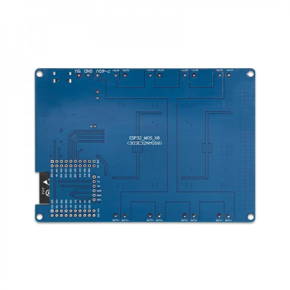 ESP32 8 Channel MOS Switch Development Board DC5-60V Type-C Power Supply WiFi BT IO UART Pins with Power/MOS Tube Led Indicator