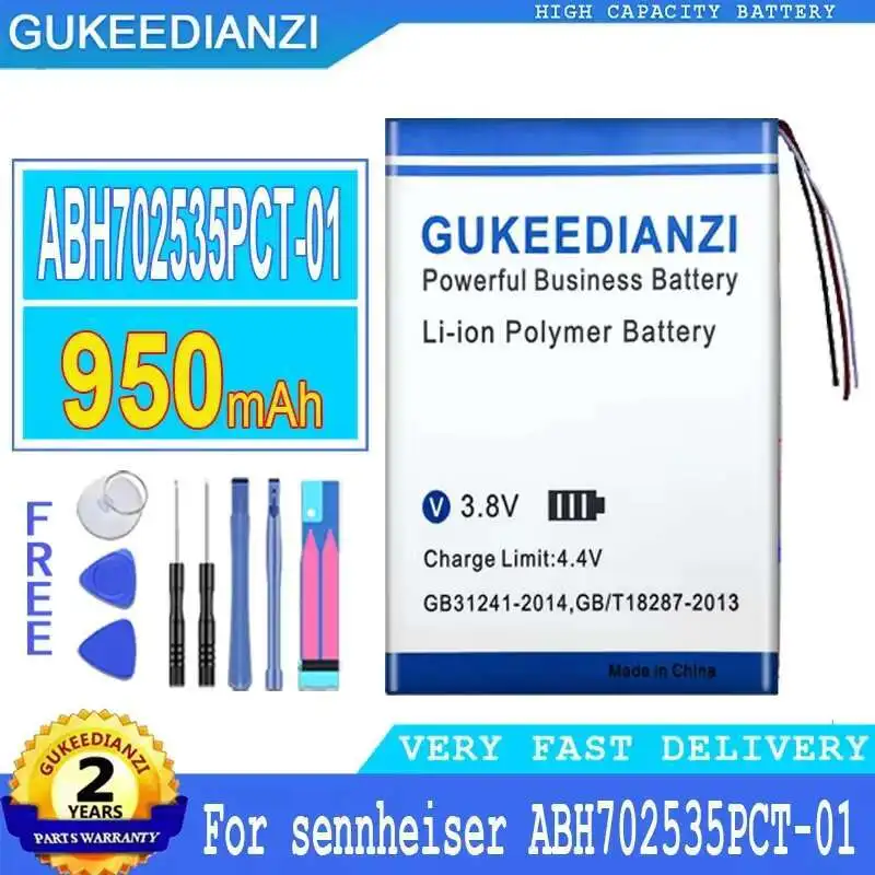 

High-Efficiency For Sennheiser ABH702535PCT-01 950Mah Bluetooth Headset Battery