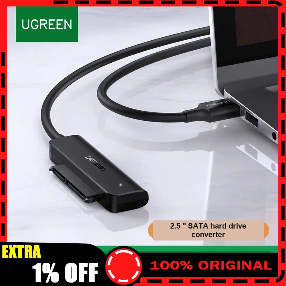 UGREEN 70610 USB C to SATA Adapter Cable for 2.5 Inch SATA HDD SSD 5Gbps