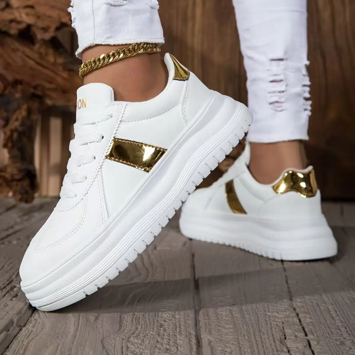 زوج من الأحذية الرياضية الجلدية للأطفال للفصول الأربعة، أحذية كاجوال مسامية ومريحة ومقاومة للاهتراء، مقاسات 36-42، MF-2025ZHR