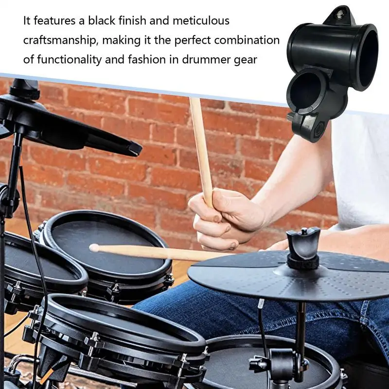 Drum Rack Clamp Easy to Install Metal Electronic Drum Tubing Rack Clip Bracket Percussion Drum Set Rack for Drum Accessories