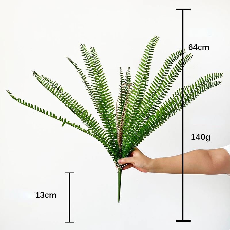 INS 68CM Simulation Fern Leaf Photography Props Home Store Decoration Green Plants