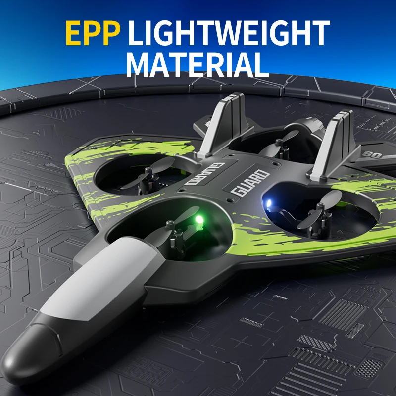 طائرات التحكم عن بعد المقاتلة نموذج طائرة شراعية رغوة رباعية الدوران ارتفاع ثابت الطائرات بدون طيار الصبي لعبة الطائرات هدية عيد الميلاد