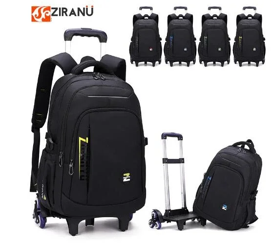 School Backpack with  Wheels Rolling School Bags Trolley Bag for Primary School Wheeled Bag for TeenagersTravel Trolley Bag