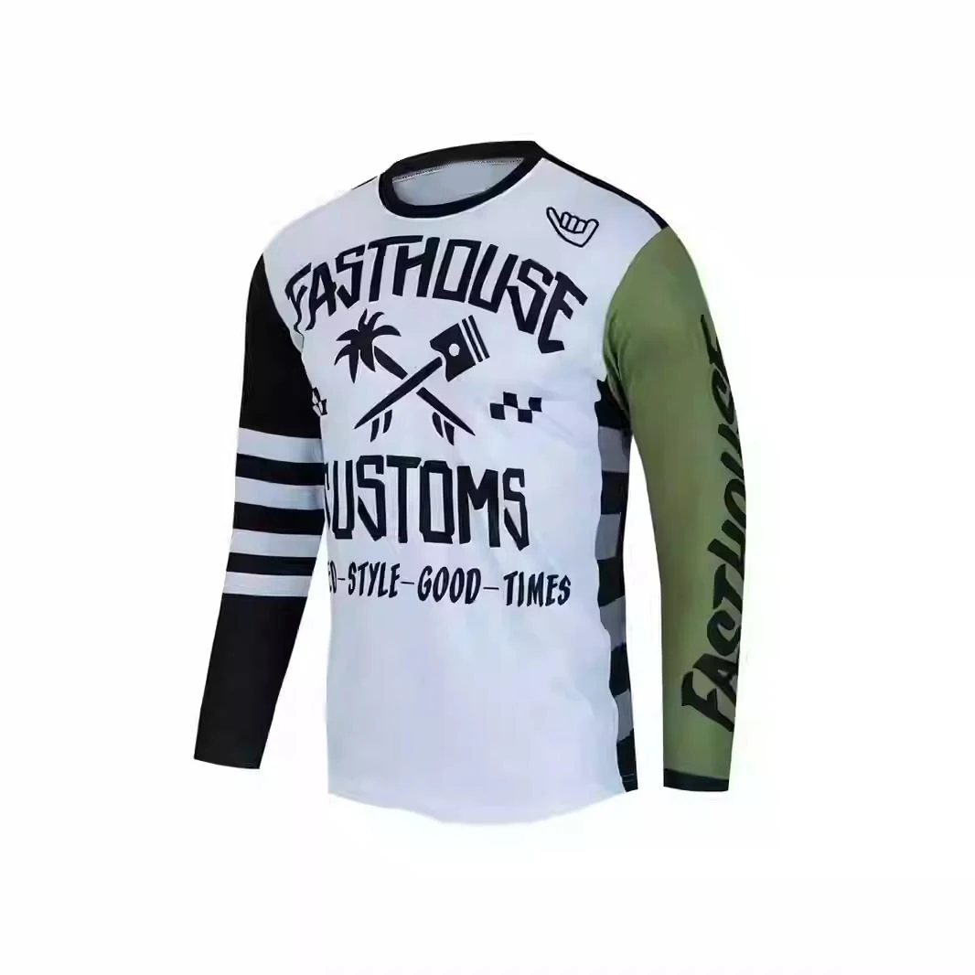 

2025FASTHOUSE Summer Style Mountain Bike Riding Suit Off-road Downhill Suit Long Sleeve Outdoor Moto
