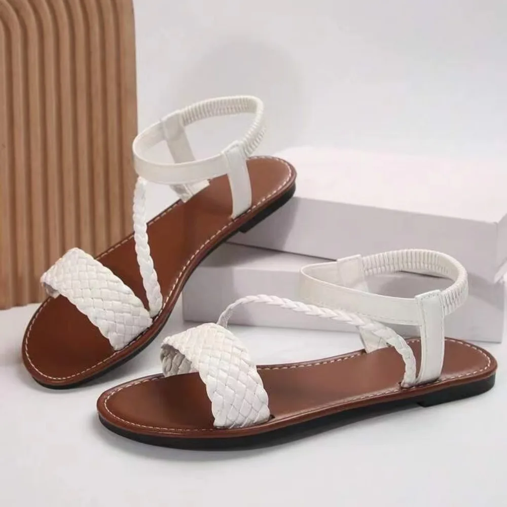 2024 New Summer Sandals Travel Women Shoes New Sandal Sole Durable Sandal Ladies Outdoor Beach Slippers Platform Sandals