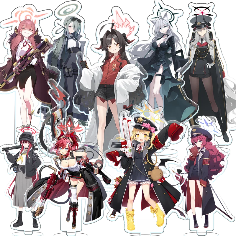 Figura acrílica de Anime Blue Archive rikuhacima Aru para decoración del hogar, soporte de juego, decoración de habitación, regalo para fanáticos