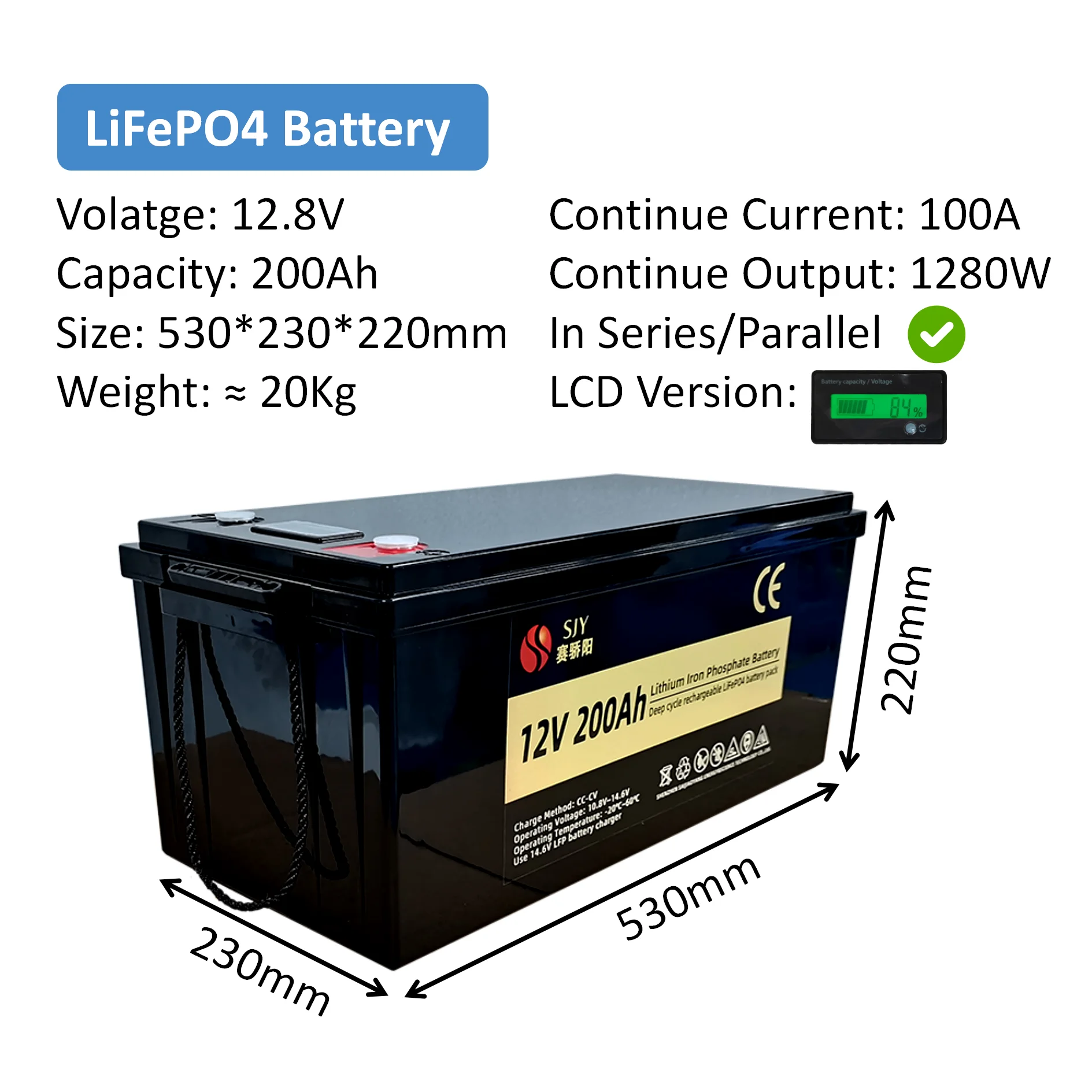 Абсолютно новый класс A 12V100Ah 12V200Ah 24V100Ah 24V200Ah литиевая батарея без налога для рыбалки/Mortorhome/Поворотный двигатель