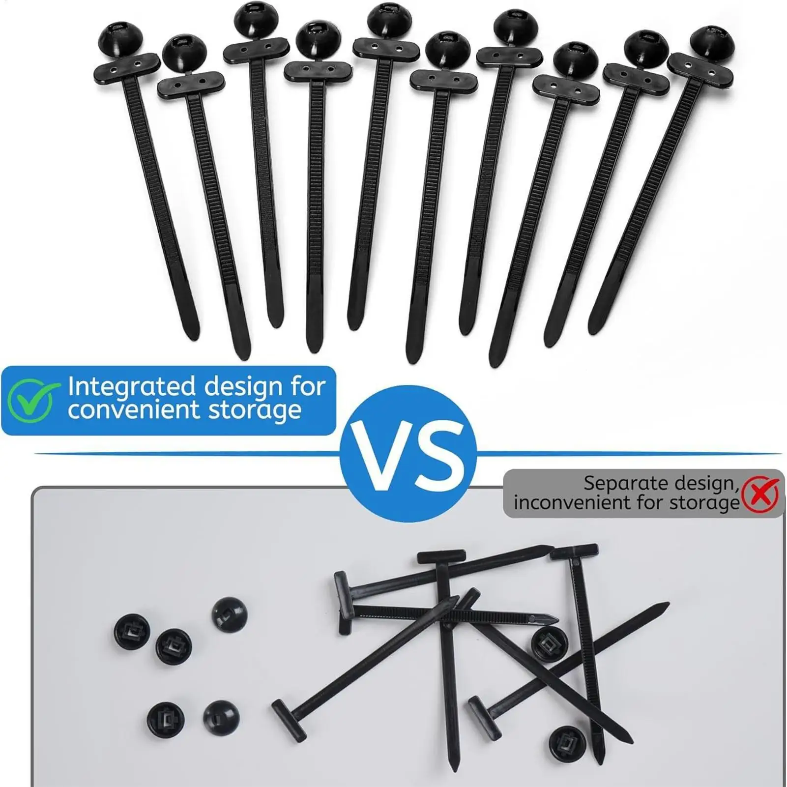 

Self Locking Cable Tie Heavy Duty Secure Fastener Heavy Duty Car Cable Tie For Auto Motorcycle EV Sedan Trunk Outdoor Garage