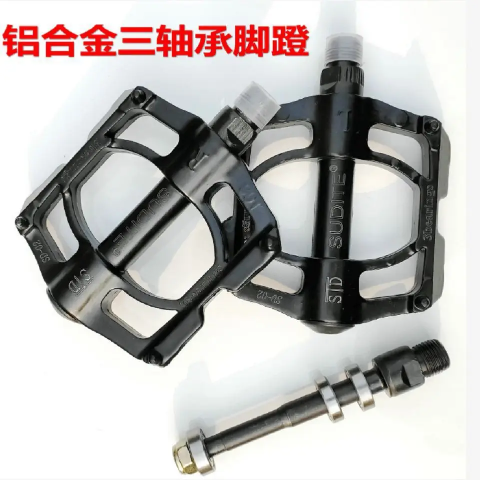 

Mountain Bike Bearing Pedals Aluminum Alloy Three Bearing Pedal Four Bearing Platform Anti Slip Durable Bicycle Parts