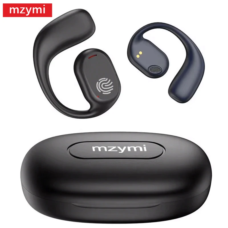 mzymi GT280 Wireless Bluetooth Earbuds Noise Canceling Headset LED Display Stereo Headphones With Ear Hooks Waterproof Earphone