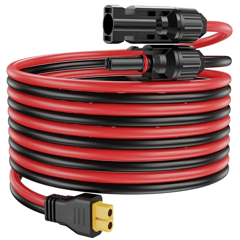 3m 1.5m 12AWG XT60 Female to Solar Extension Cable for Anker SOLIX ALLPOWERS R2500/R1500/R600 Ecoflow River Delta Bluetti Etc.