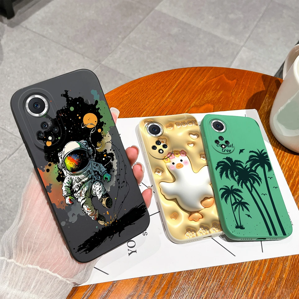 Popular Coque For Huawei Honor 50 50Pro Case Cute Cat Dog Phone Cases Shockproof Soft Back Cover For Honor50 Pro Huawei50 Funda