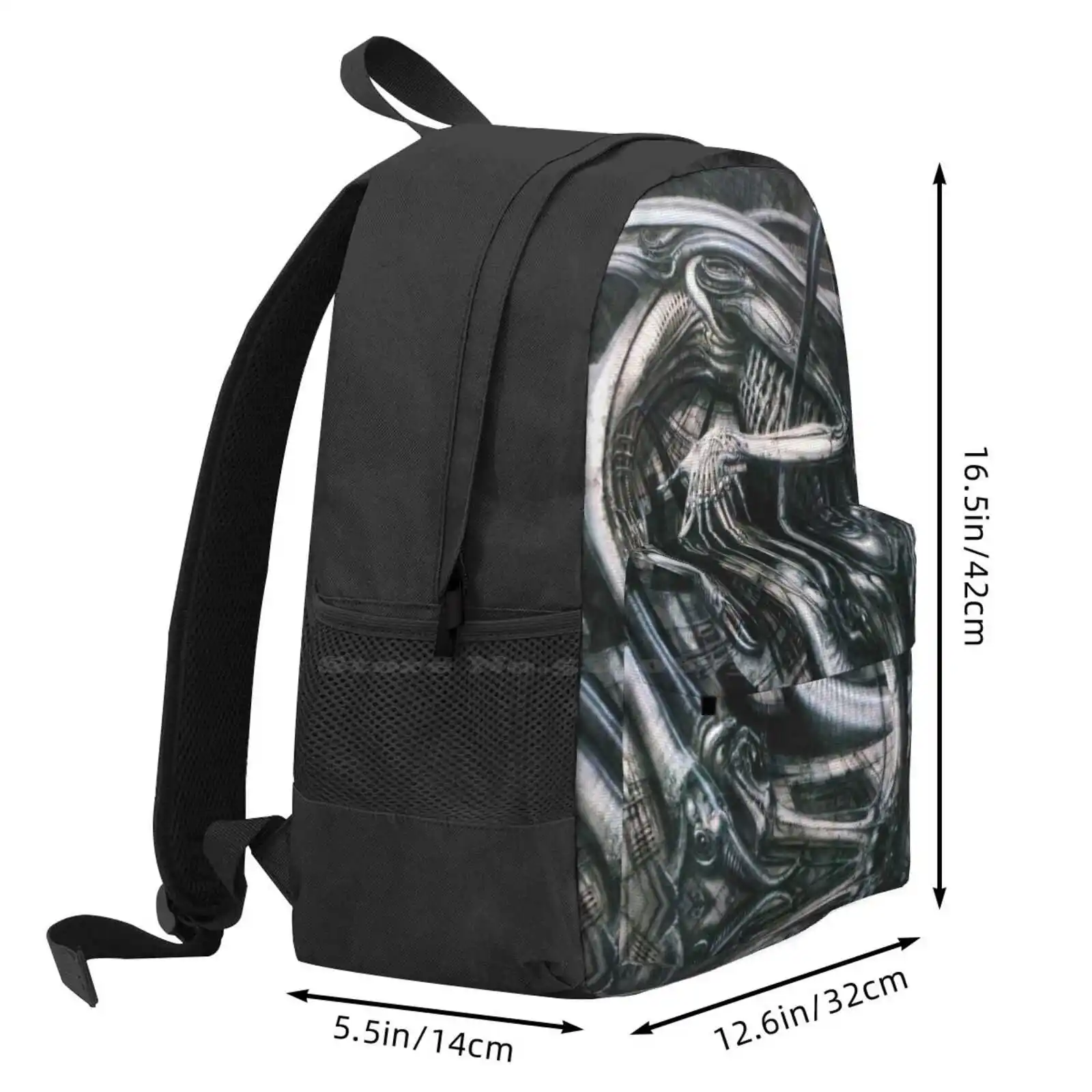 H.R. Giger - Xenomorph Hot Sale Schoolbag Backpack Fashion Bags H R Giger Hr Giger Xenomorph Alien Spine Torso Monster