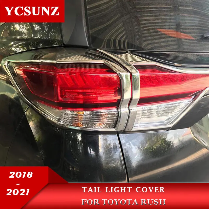 

ABS Tail Light Cover For Toyota Rush 2018 2019 2020 2021 Rear Lamp Cover Car Accessories Ycsunz